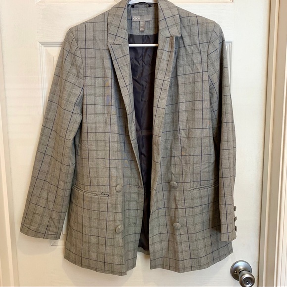 ASOS Long Striped Blazer Size 2 - Picture 1 of 6